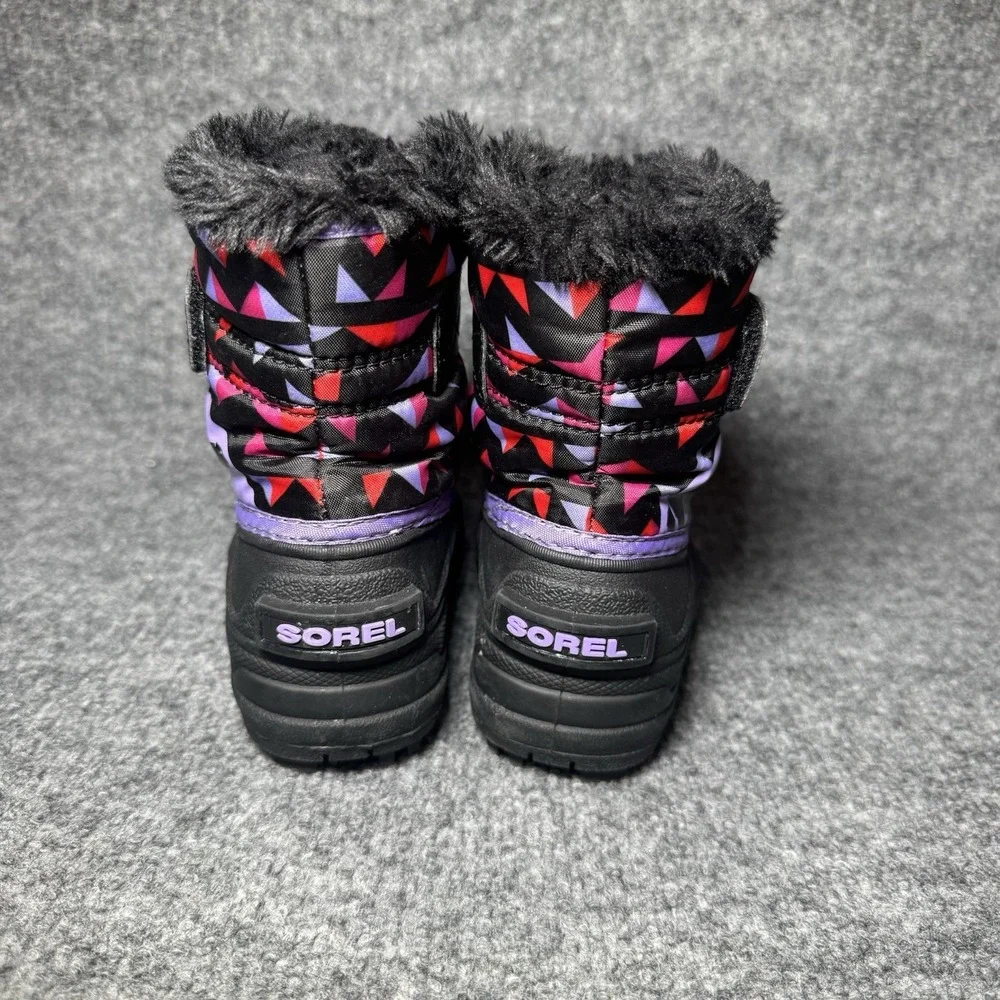 Sorel Snow Commander Girls Snow Boot Size‎ 6 Purple Dahlia/Groovy Pink